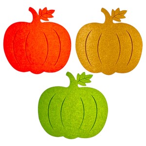 Trishi Felt Pumpkin Placemat 33 X 32 X 0.3Cm Assorted