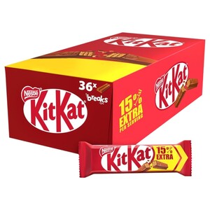Kit Kat Milk Chocolate Wafer Finger 20.5G X 36 15% Extra
