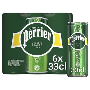 Perrier Sparkling Mineral Water 330Ml X6