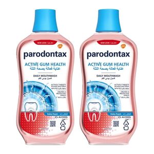 Parodontax Mouth Wash Daily Gum Care Extra Fresh 500 Ml 1+1
