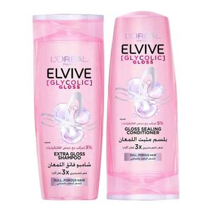 Loreal Elvive Shampoo Glycolic Gloss 400 Ml + Conditioner 360 Ml Price Offer