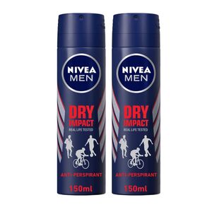 Nivea Deodorant Dry Impact Men Spray 150 Ml Pack Of 2