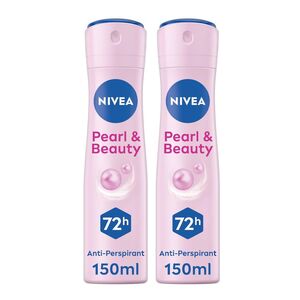 Nivea Deodorant Pearl & Beauty Women Spray 150 Ml Pack Of 2