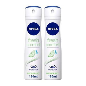 Nivea Deodorant Fresh Natural Women Spray 150 Ml Pack Of 2