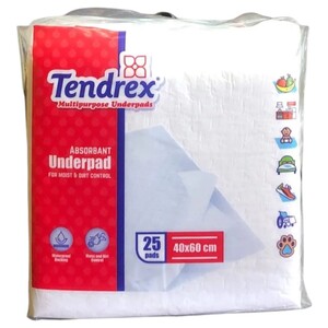 Tendrex Underpad 60 X 40Cm 25 Pieces