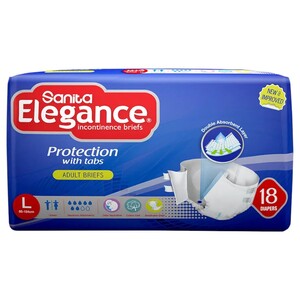 Elegance Adult Briefs Large 18 Diapers -20% Off