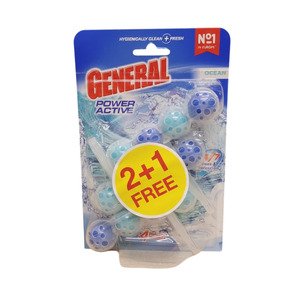 General Toilet Cleaner Power Active Ocean 2+1 Free 150G
