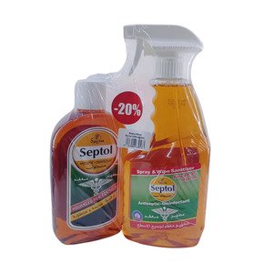 Septol Antiseptic Liquid 500Ml With Septol Spray 825Ml -20%