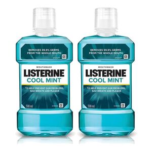 Listerine Cool Mint Mouthwash 500 Ml 2 Pcs Price Offer