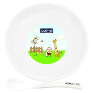 Optimal Non Slip Feeding Dish With Soft Tip Opb-1014