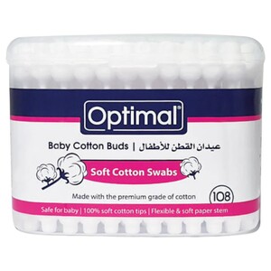 Optimal Baby Cotton Buds 108 Pieces Oph-057