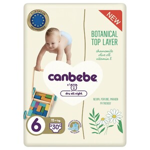 Canbebe Baby Diapers Stage 6 15+Kg 30 Pieces