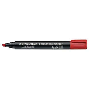 Staedtler Permanent Marker Red Chisel Tip