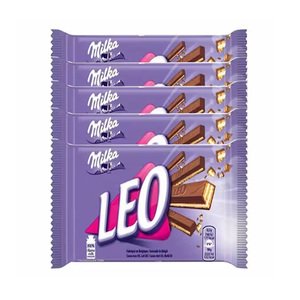 Milka Leo Wafer Chocolate 4 Fingers 33.3G 4+1 Free