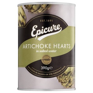 Epicure Artichoke Hearts In Salted Water 390G