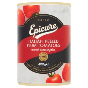 Epicure Italian Peeled Plum Tomatoes 400G
