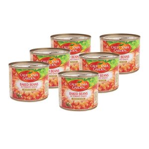 California Garden Baked Beans In Tomato Sauce 220 Gr 6 Pcs