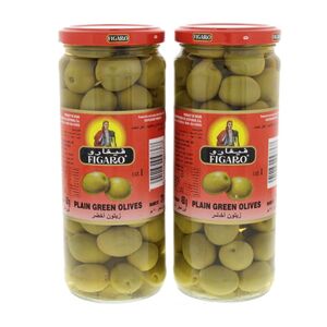 Figaro Green Olives Plain 270 Gr 2 Pcs