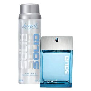 Sapil Solid Perfumed Deodorant 150 Ml Plus Edt 100 Ml For Men