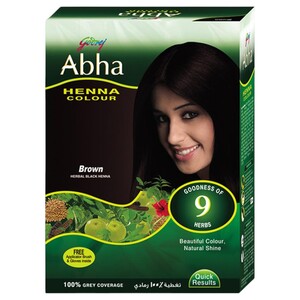 Godrej Abha Henna Hair Colour Brown 60G
