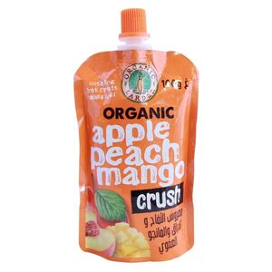 Organic Larder Apple Peach Mango Crush, 100 Gr