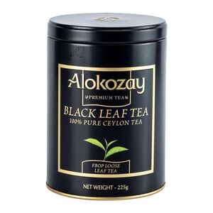 Alokozay Black Leaf Loose Tea Tin 225 Gr
