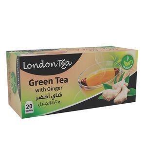 London Tea Green Tea With Ginger 20 Pcs