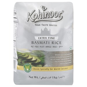 Kohinoor Silver Extra Fine Basmati Rice 1Kg