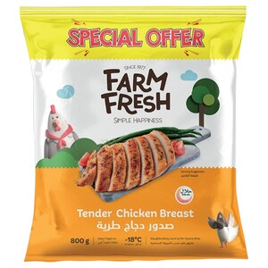 Farm Fresh Frozen Tender Chicken Breast 800G