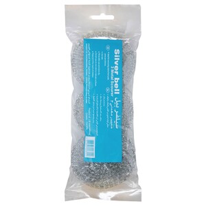 Silver Bell Metal Scourer Size Small 3 Pieces
