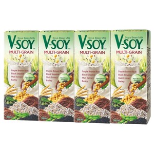 V-Soy Multi Grain Soya Milk 200Ml X4