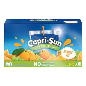 Capri-Sun Juice Orange No Added Sugar 200 Ml 10 Pcs