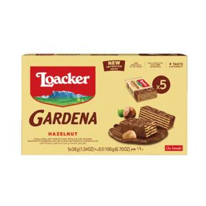 Loacker Wafer Gardena Hazelnut 38 Gr 5 Pcs