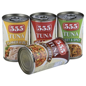 555 Tuna Flakes Assorted 4 Pieces 155G