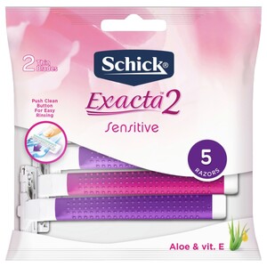Schick Exacta 2 Disposable Razors Sensitive 5 Pieces