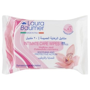 Laura Baumer Intimate Care Wipes 20 Pieces