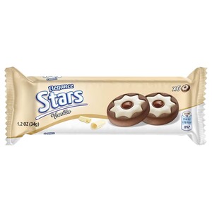 Elegance Stars Biscuits Vanilla 34G