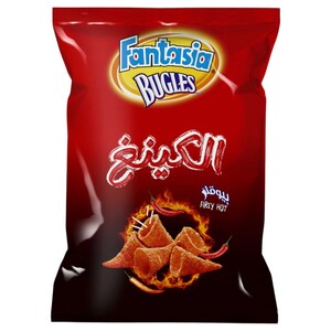 Fantasia Bugles Corn Snacks Firey Hot King Size 230G