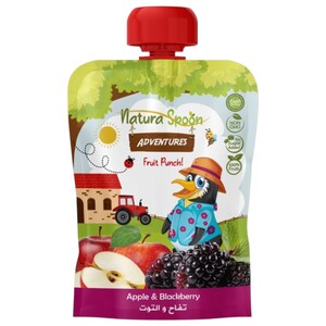 Natura Spoon Baby Food Fruit Punch Apple & Blackberry 100G