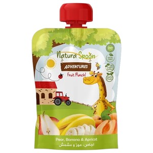Natura Spoon Baby Food Fruit Punch Pear Banana & Apricot 100G