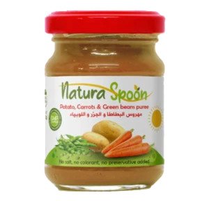Natura Spoon Potato, Carrots & Green Beans Puree 130G