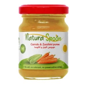 Natura Spoon Carrots & Zucchini Puree 130G