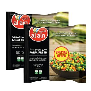 Al Ain Frozen Mixed Vegetable 400 Gr 2 Pcs Price Offer