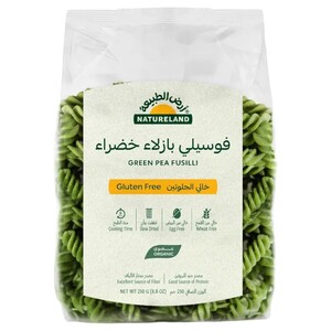 Natureland Green Pea Fusilli Pasta Gluten Free 250G