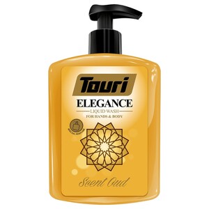 Touri Elegance Liquid Wash For Hands & Body Scent Oud 500Ml