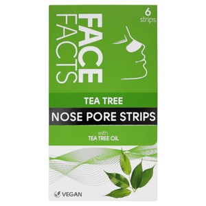 Face Facts Nose Pore Strips Tea Tree 6 Pieces