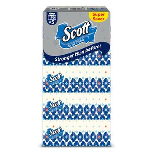 Scott Facial Tissue 5X190's Super Saver