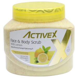 Activex Face & Body Scrub With Lemon 500Ml