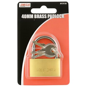 Mega Brass Padlock 40Mm M131309