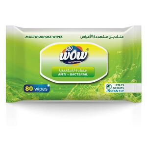 Wow Wipes Multipurpose Antibcktrl 2X80's